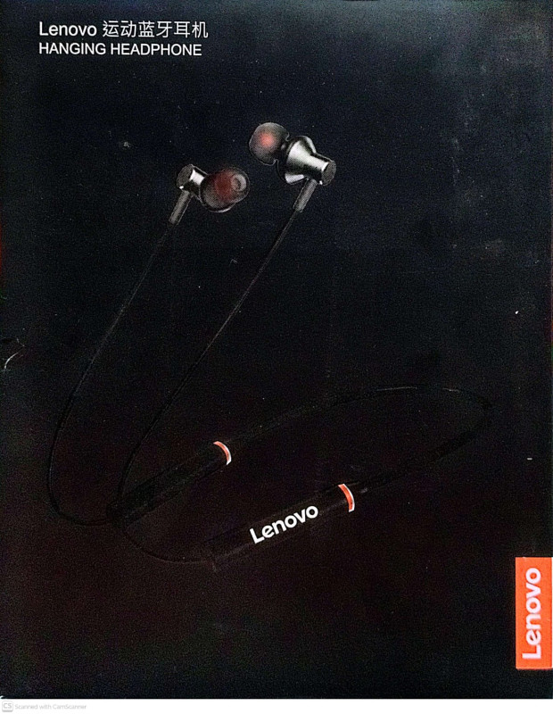 Lenovo Wireless Neck Band Earphone - Black