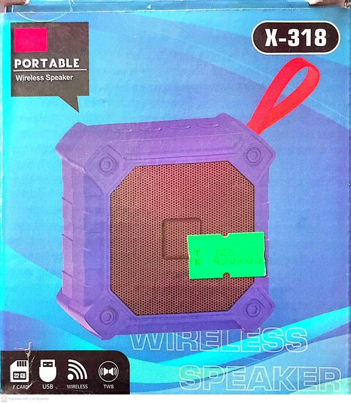 X-318 Arrive Mini Wireless Speakers Multifunctional Support TF USB and FM Radio BT Speaker