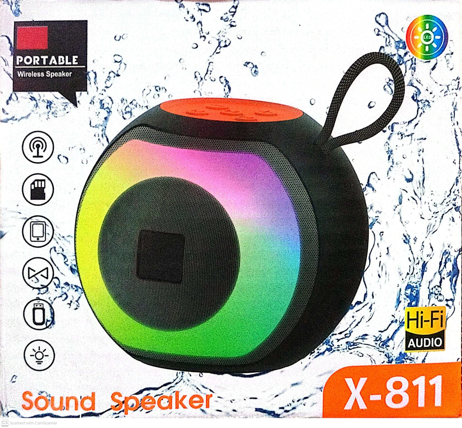X811 Mini Portable RGB Bluetooth Speaker