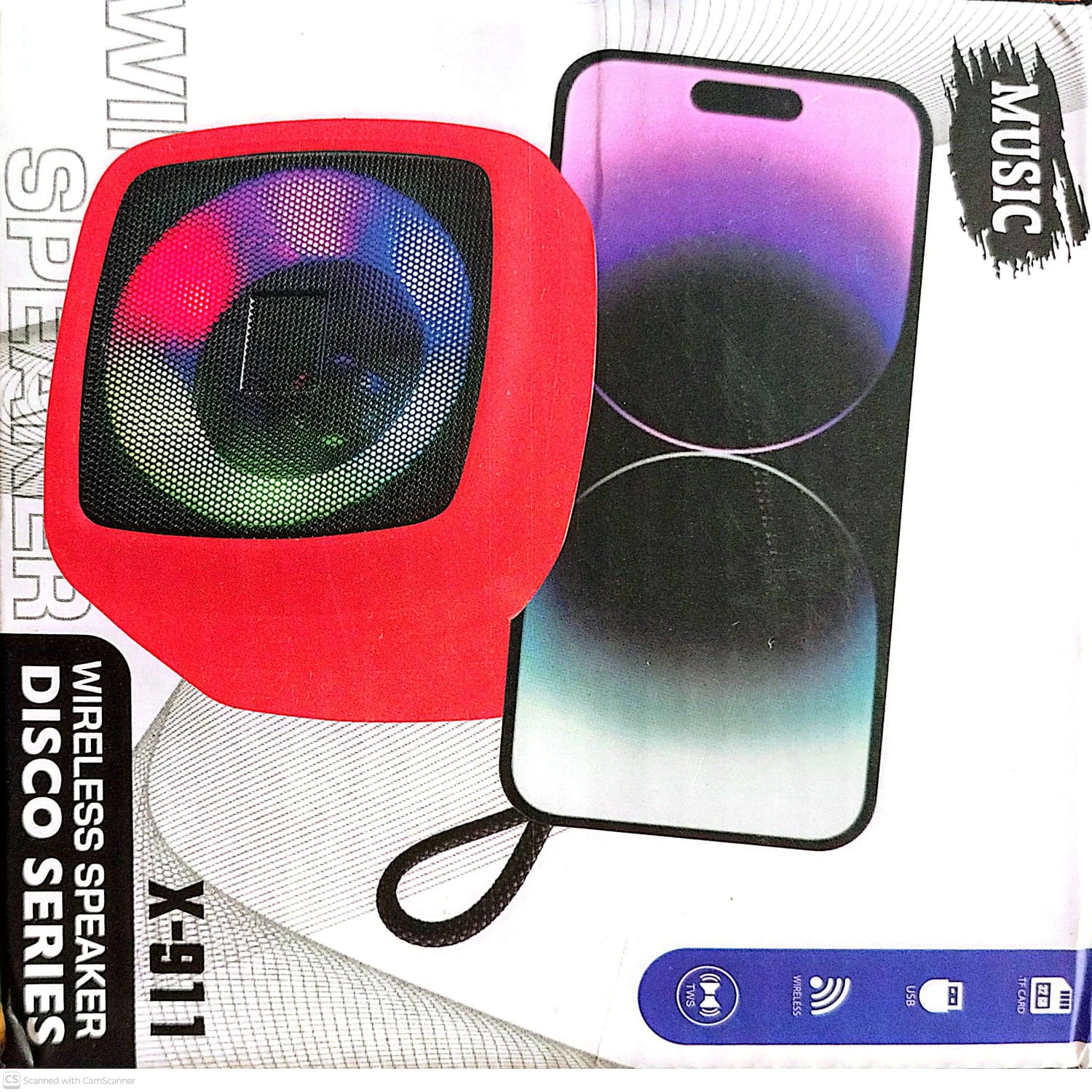 Portable Mini Speaker X-911 Wireless with Bluetooth FM